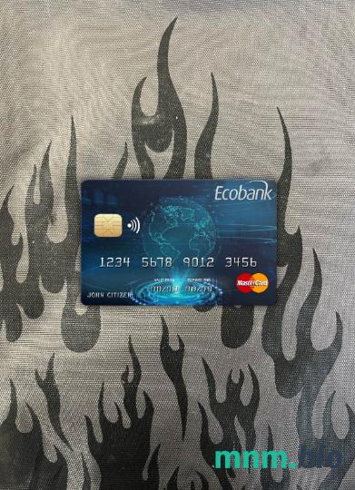 Chad Ecobank wygląd zdjęcia mastercard skan PSD + zdjęcie